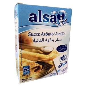 Sucre arôme vanille – Alsa – 10 sachets