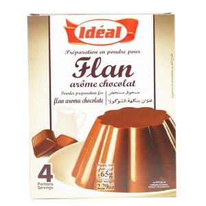 Poudre pour flan – Arôme chocolat – Idéal – 65 g