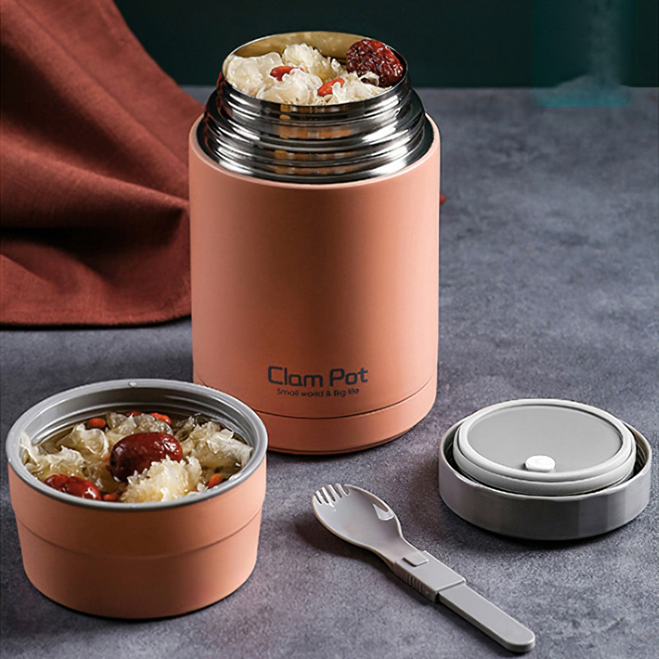 Lunch Box Isotherme Thermos Rose – Image 3
