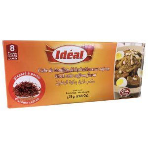 Cubes de bouillon saveur safran – Idéal – 8 cubes