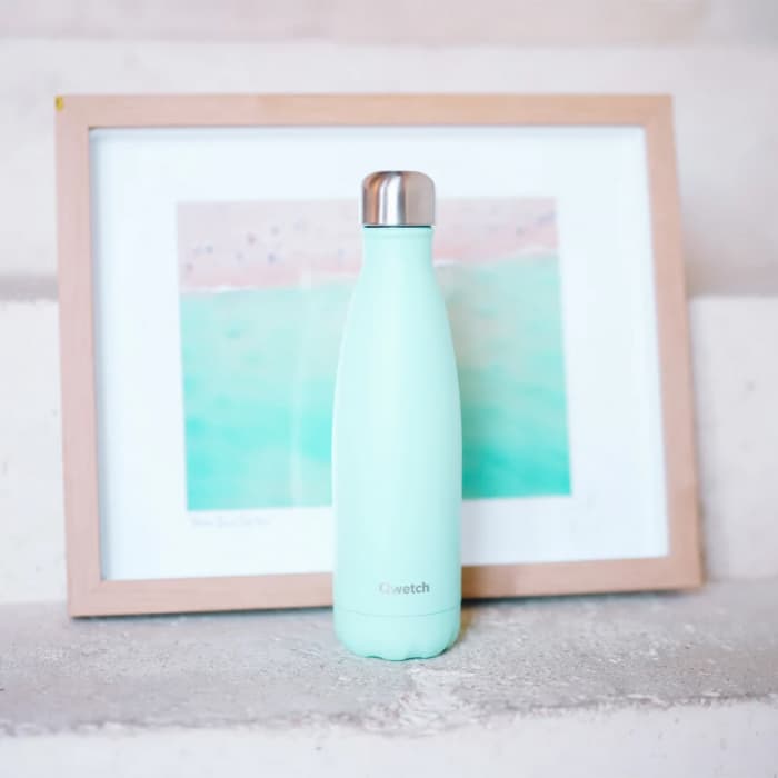 Gourde isotherme Qwetch 500ml Vert Pastel – Image 2