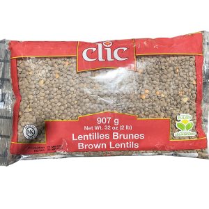Lentilles brunes – Clic – 907 g