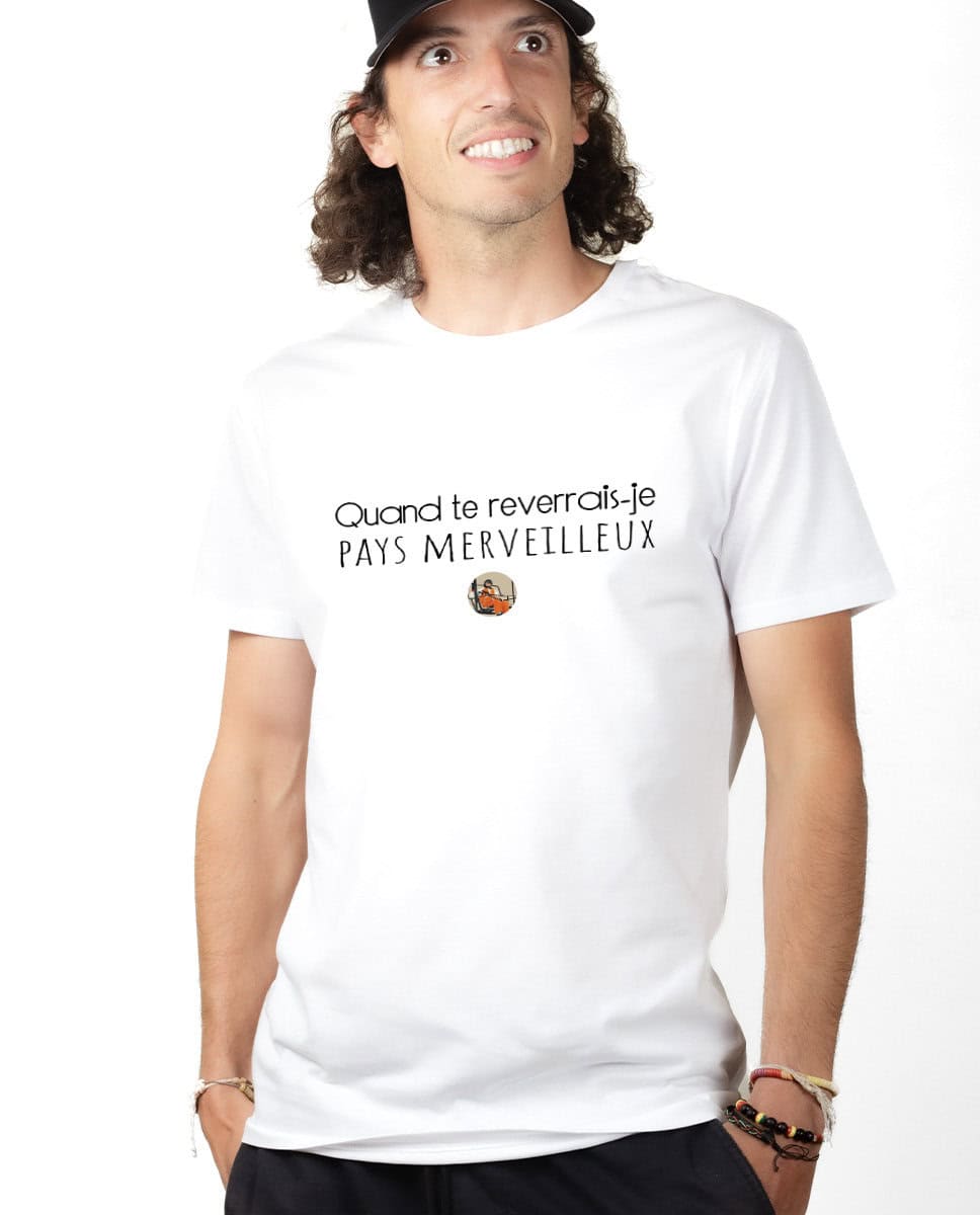 T-SHIRT HOMME : Les Bronzés Quand te reverrais-je pays merveilleux – Image 2