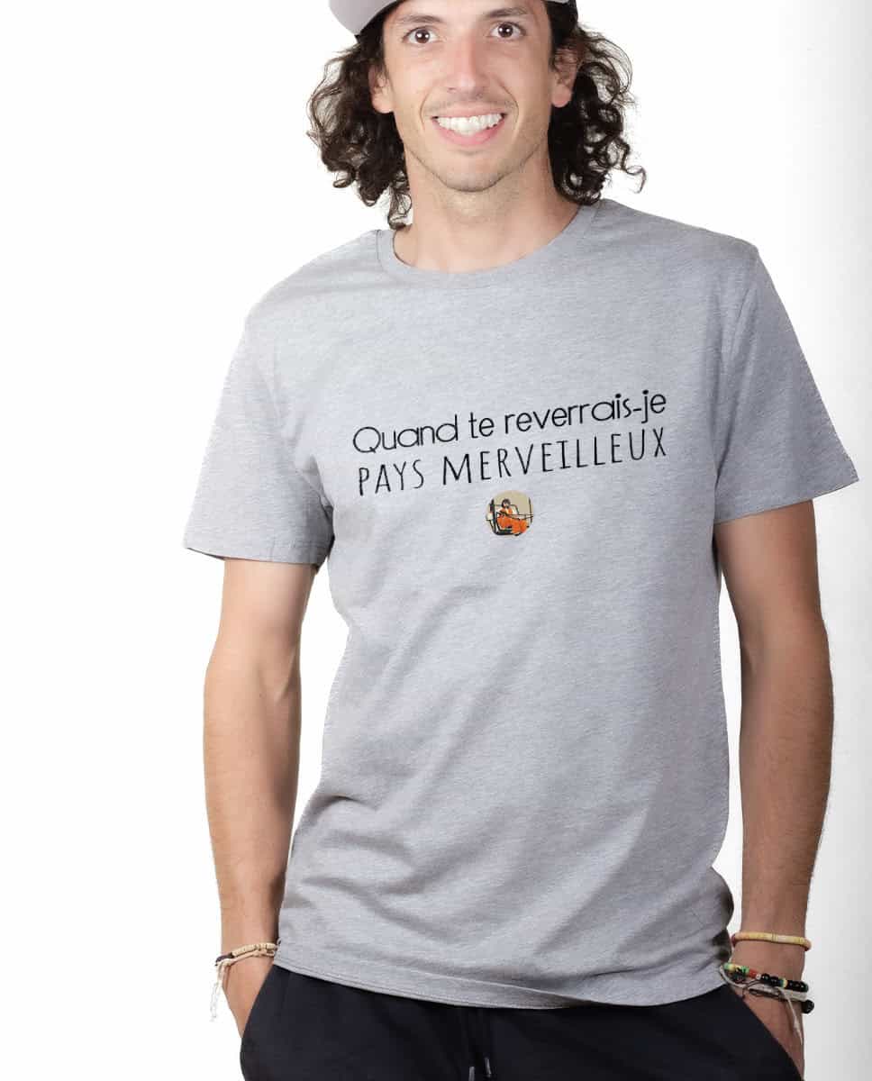 T-SHIRT HOMME : Les Bronzés Quand te reverrais-je pays merveilleux – Image 3