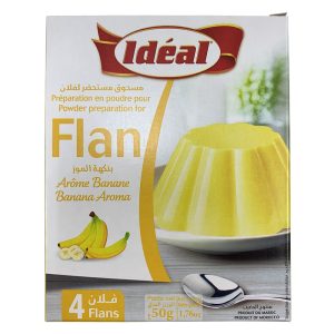 Poudre pour flan – Arôme banane – Idéal – 50 g