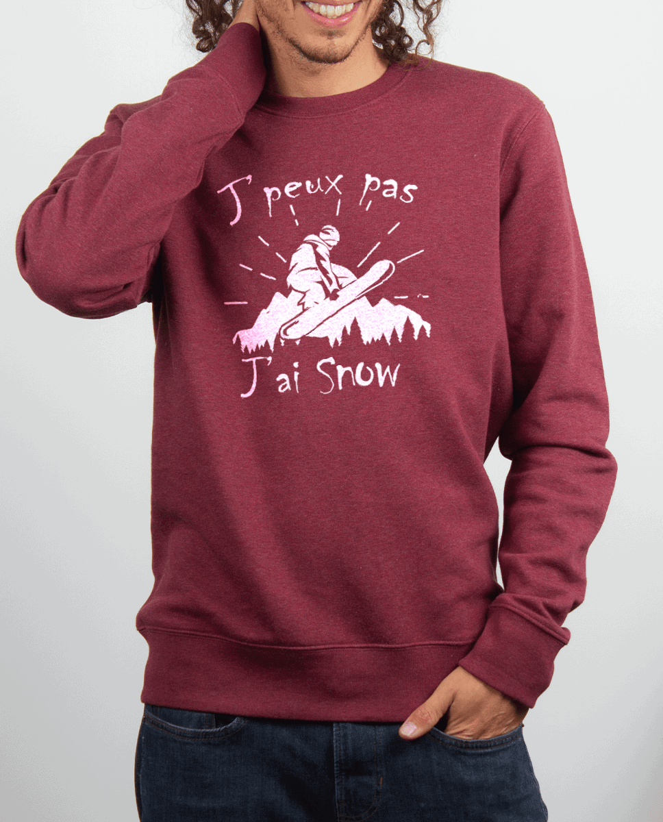 PULL HOMME : J’PEUX PAS J’AI SNOW – Image 4