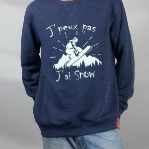 PULL HOMME : J&rsquo;PEUX PAS J&rsquo;AI SNOW