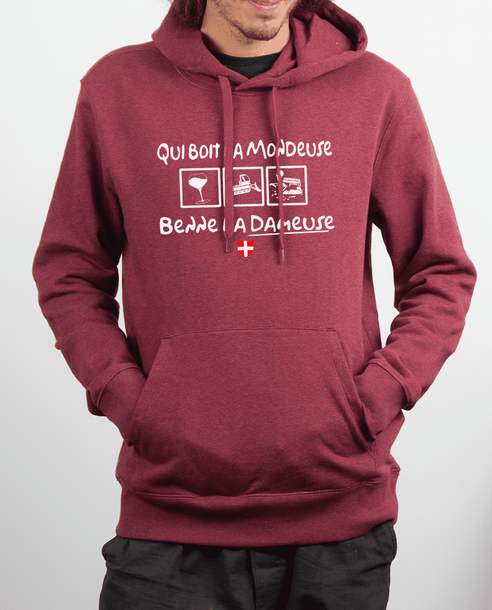 SWEAT HOMME : QUI BOIT LA MONDEUSE BENNE LA DAMEUSE – Image 4
