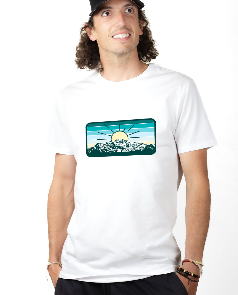 T-SHIRT HOMME : MONTAGNE MONT BLANC