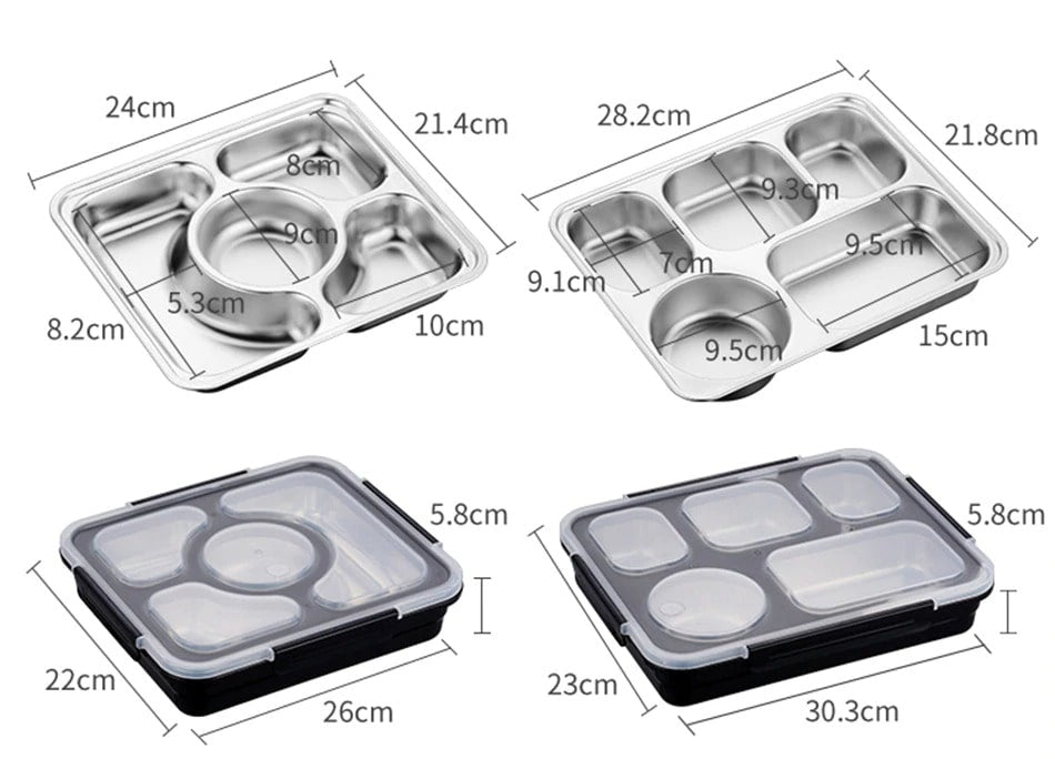Lunch Box Compartimentée Verte – Image 6