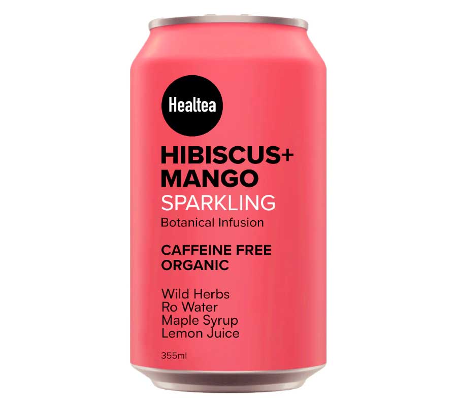 INFUSION BOTANIQUE PÉTILLANTE HEALTEA MANGUE + HIBISCUS