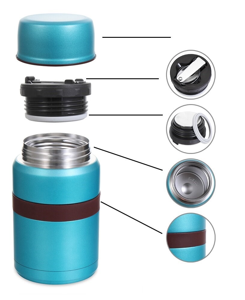 Thermos alimentaire chaud longue durée – Image 3