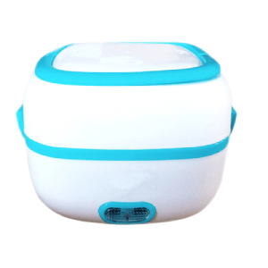 Lunch Box Chauffante Carrée Bleue