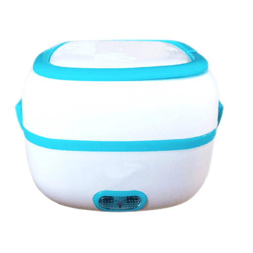 Lunch Box Chauffante Carrée Bleue