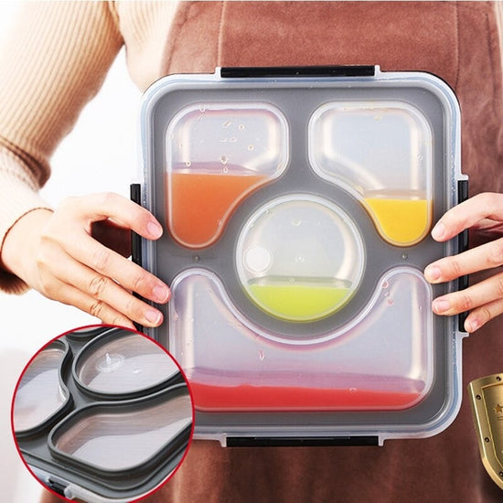 Lunch Box Compartimentée Verte – Image 4
