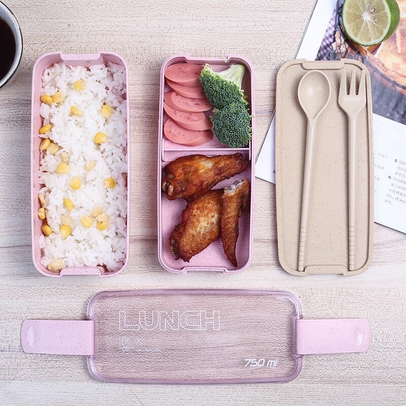 Lunch Box Verte 2 étages – Image 2