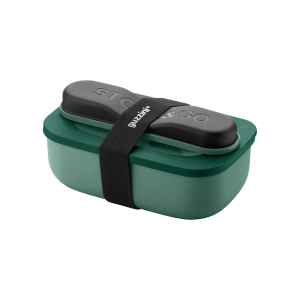 Boîte Lunch box avec couverts – Store & Go – Vert GUZZINI