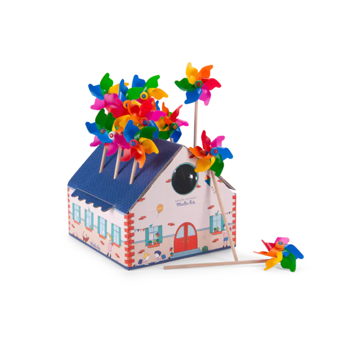 Moulin à vent multicolore Aujourd’hui c’est mercredi – Moulin Roty – Image 2