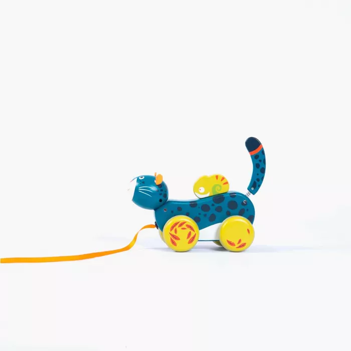 Jouet à tirer Panthère Dans la jungle – Moulin Roty – Image 2