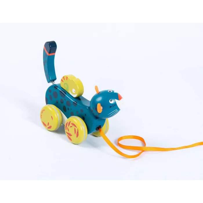 Jouet à tirer Panthère Dans la jungle – Moulin Roty – Image 4