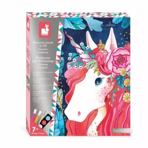 Peinture 3D et nacrée Licorne – Janod