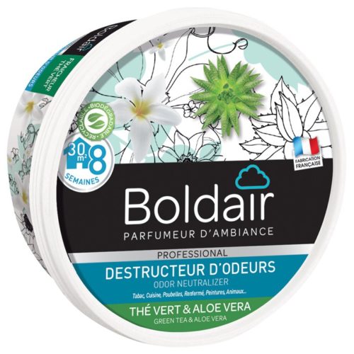 Destructeur d’odeurs Thé vert Aloé vera 300g BOLDAIR