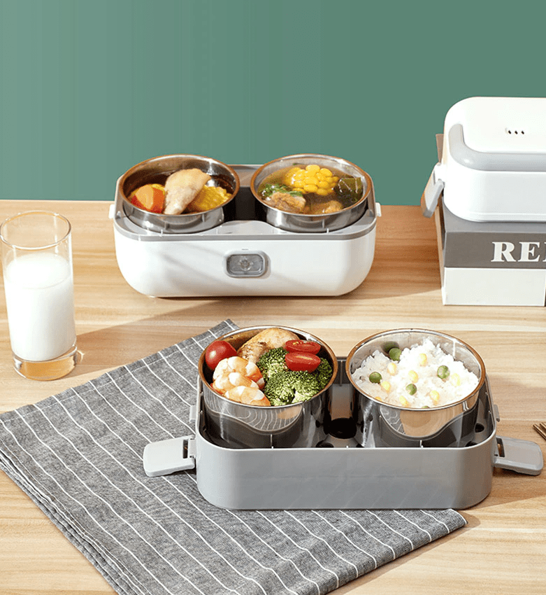 Lunch Box Chauffante Blanche Un Etage – Image 3