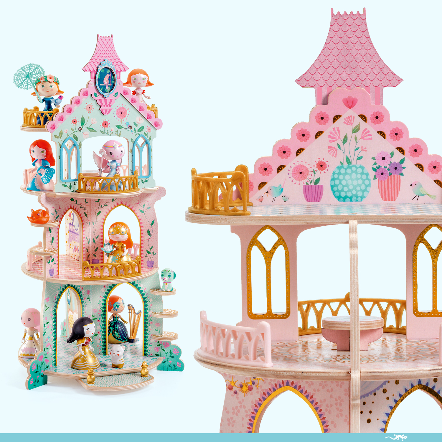 Château en bois Arty Toys Ze Princess Tower – Djeco – Image 3